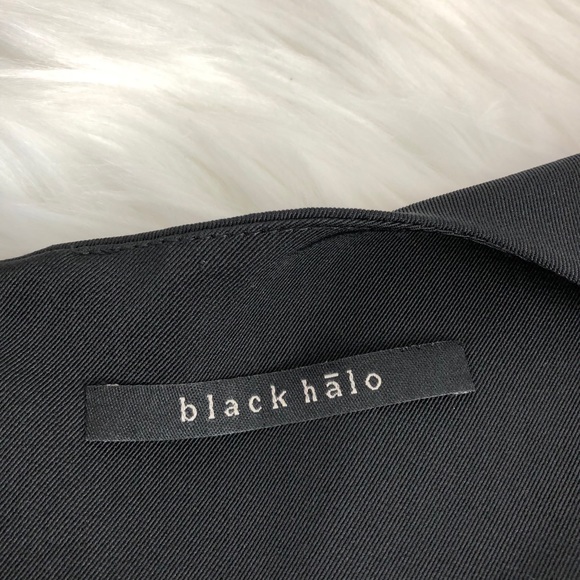 Black Halo Jackie O Mini Dress Black Sheath LBD - Picture 4 of 7